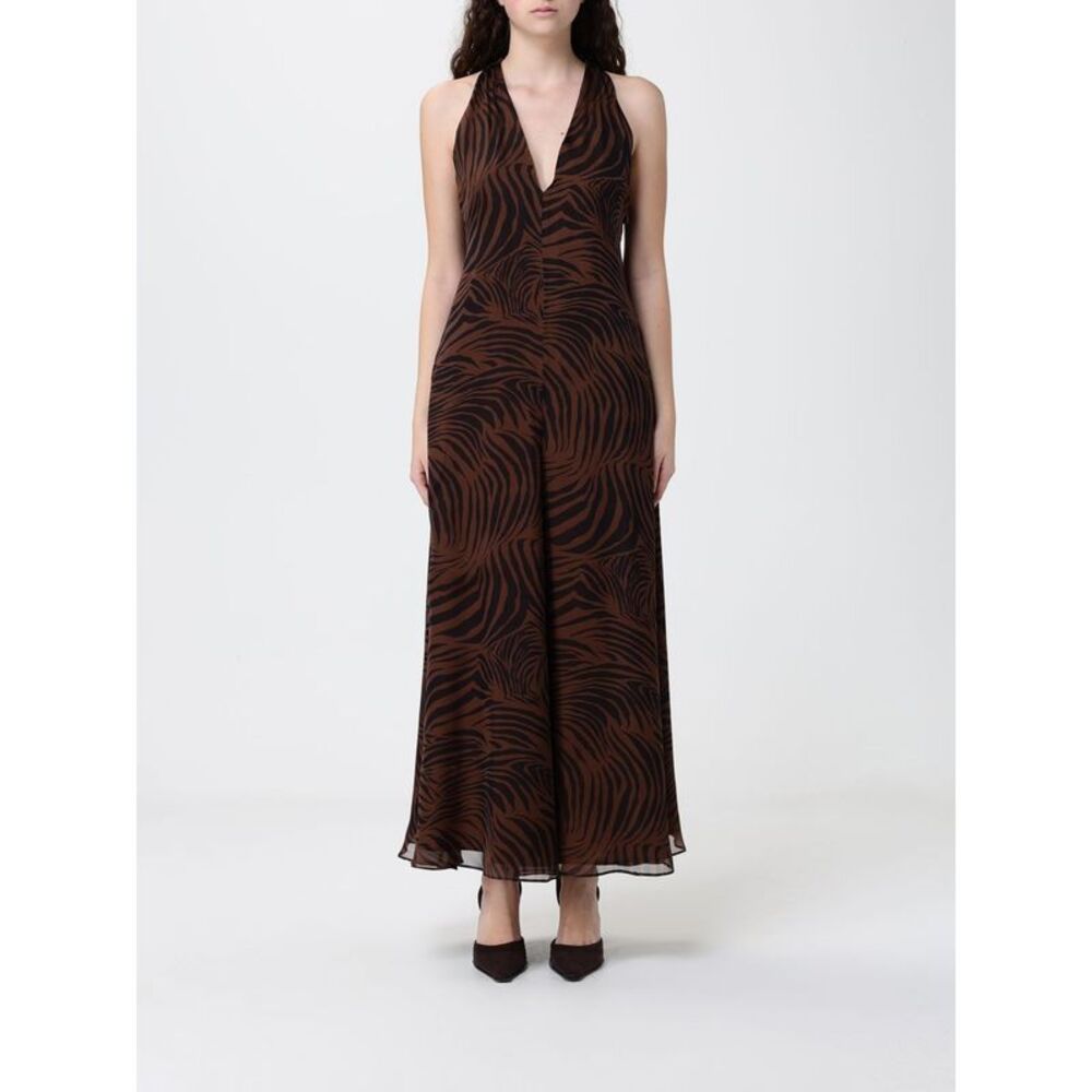 Max Mara Studio Dress Woman Brown